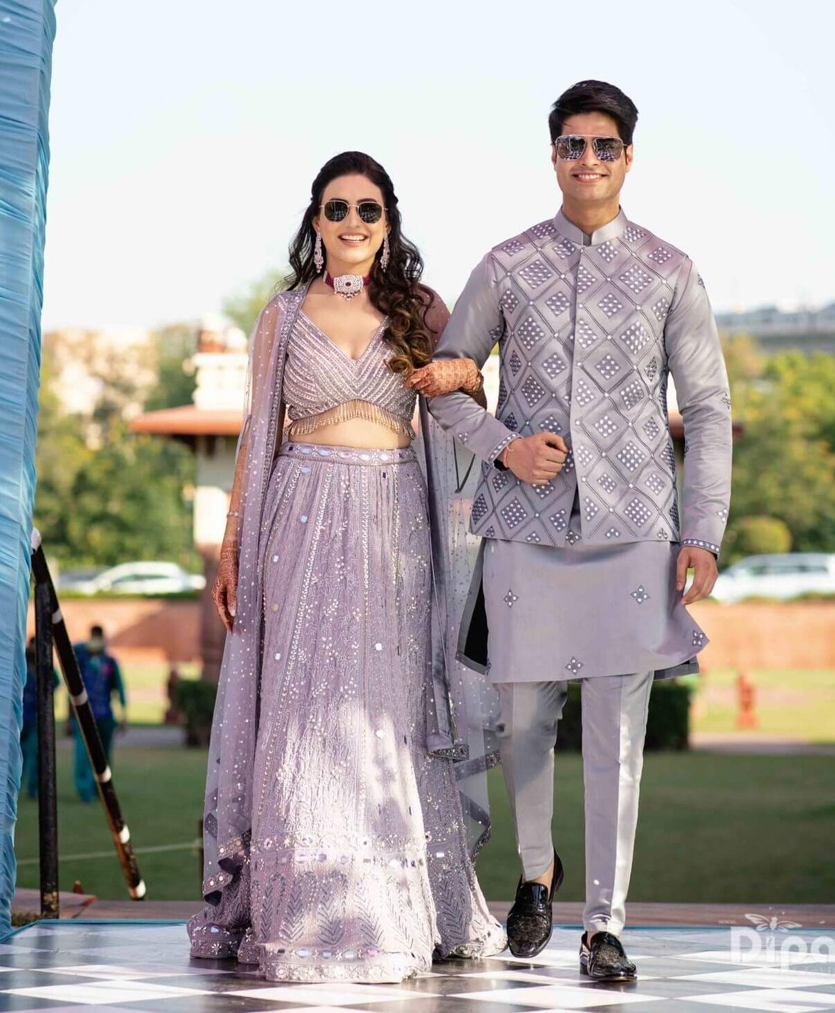 Trendy bride and groom wedding looks of 2022